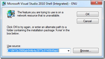 visual studio 2010 isolated shell redistributable